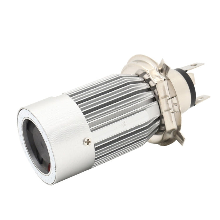 H4 DC12-80V / 20W / 6000K / 2000LM Motorcycle Headlight with Angel Eyes, H4, H4 (Blue), H4 (Red)
