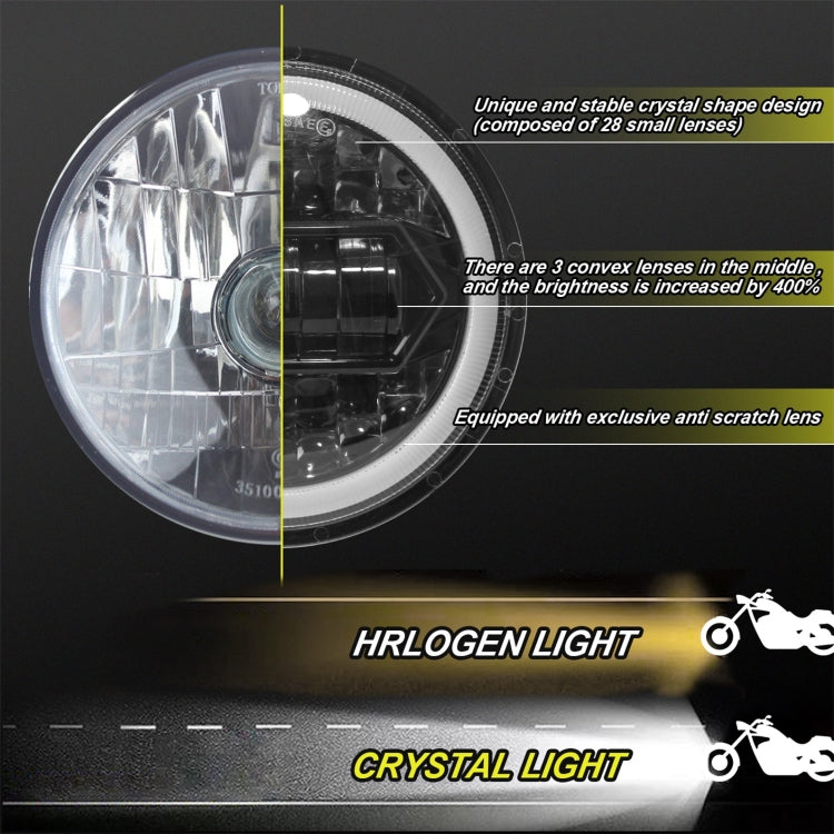 Motorcycle Crystal 5.75 inch LED Headlight Modification Accessories, Crystal