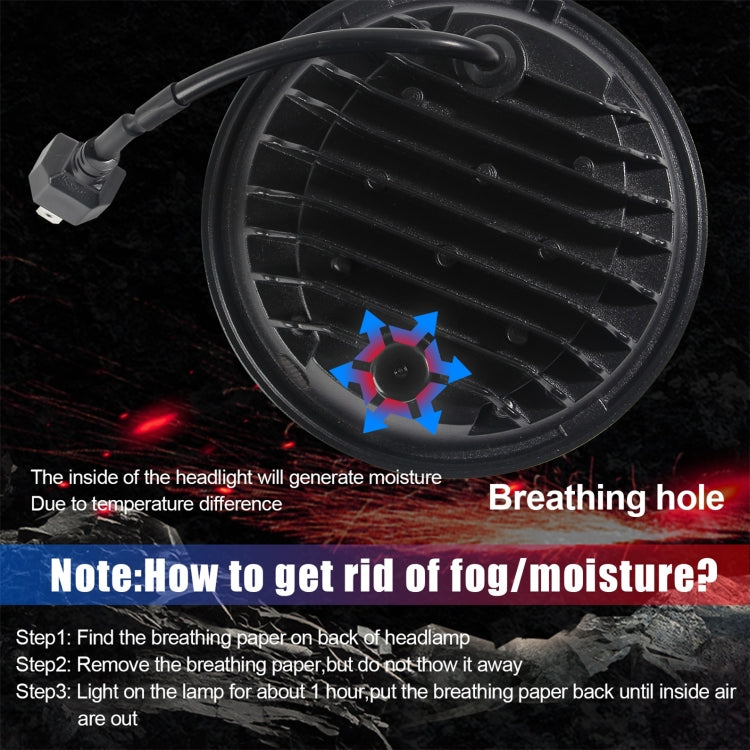 Motorcycle Crystal 5.75 inch LED Headlight Modification Accessories, Crystal