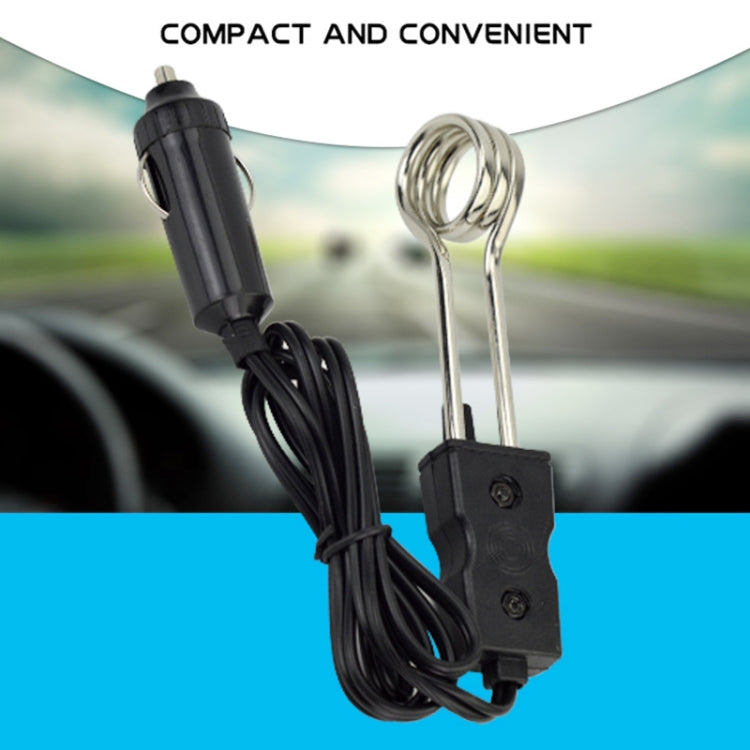 12V 10A 120-140W Cigarette Lighter Car Electric Heating Water Stick Water Heater, 12V