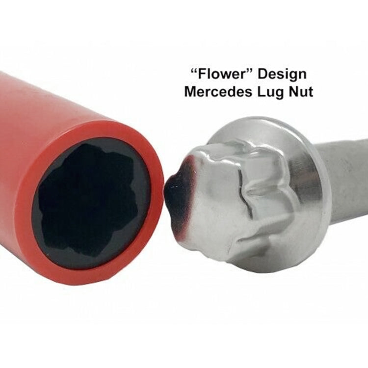 ZK-059 Car 17mm Protective Wheel Lug Nut Socket with Plastic Sleeve for Mercedes-Benz S Class, ZK-059