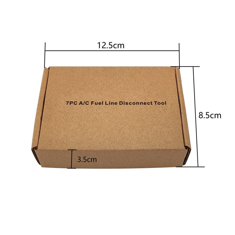 ZK-078 7 in 1 Car Fuel Line Angled Disconnect Tool Set, 7 in 1