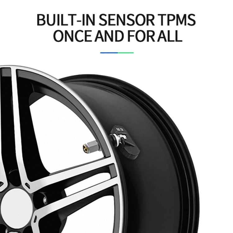 YB-P0248 Universal Car Wireless Solar Built-in TPMS Tire Pressure Monitor Detector, YB-P0248
