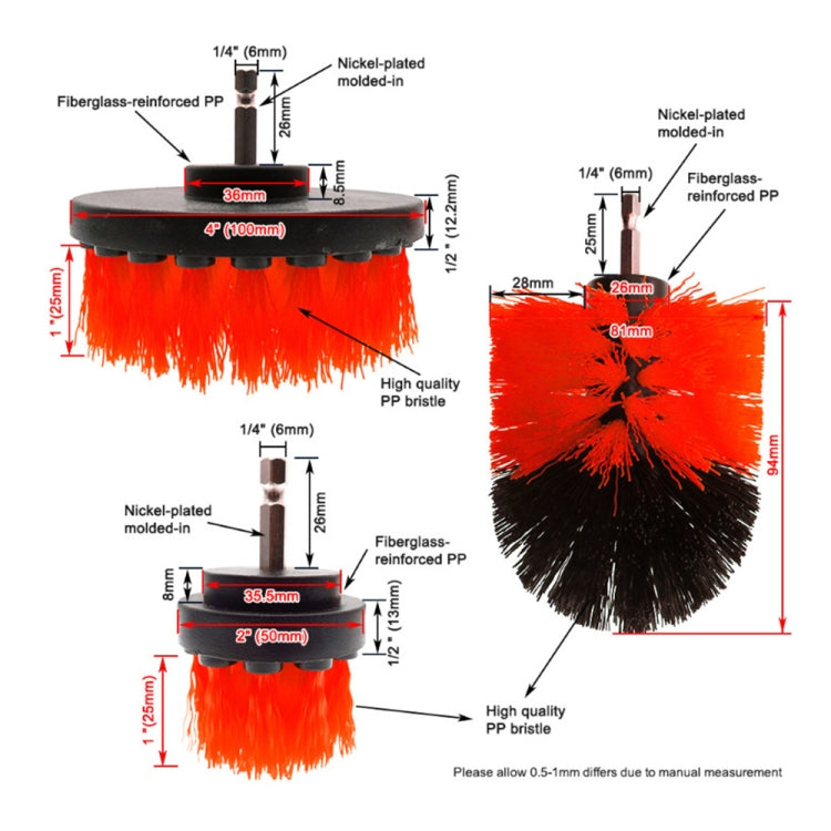 12 in 1 Cleaning Descaling Electric Drill Brush Head Set