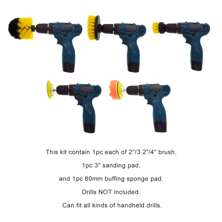 12 in 1 Cleaning Descaling Electric Drill Brush Head Set