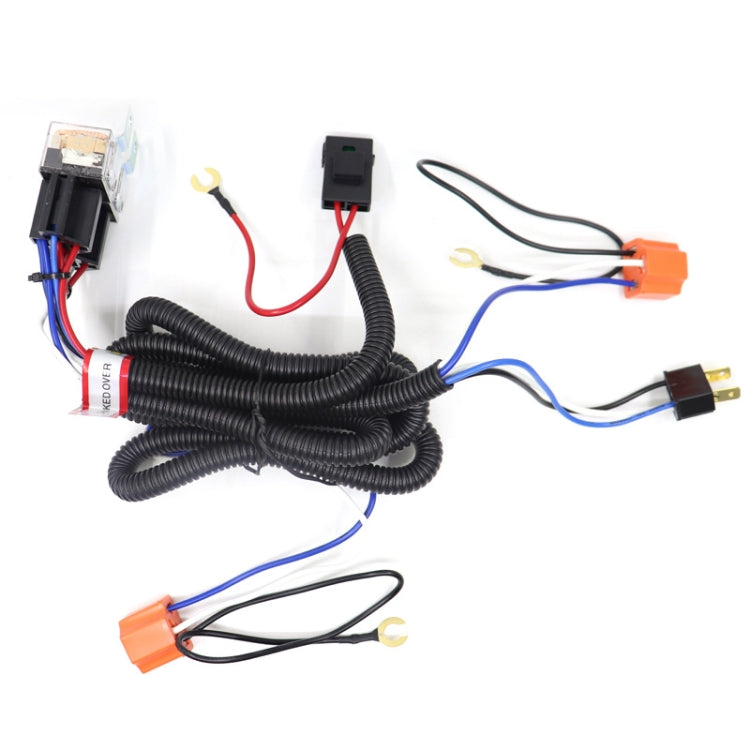 12V 2-lamp Car Headlight Modification Wiring Harness Brightener Cable, Brightener Cable