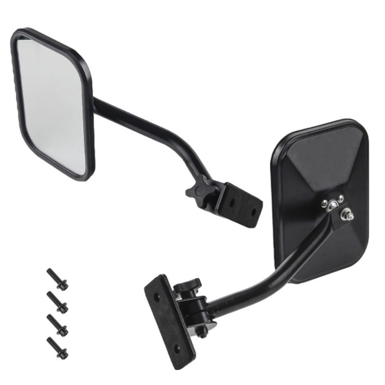 SF-JP-003 Pair Car Side Door Rearview Mirror Adjustable Shape Angle Lens Blind Spot Exterior Mirror for Jeep Wrangler, SF-JP-003
