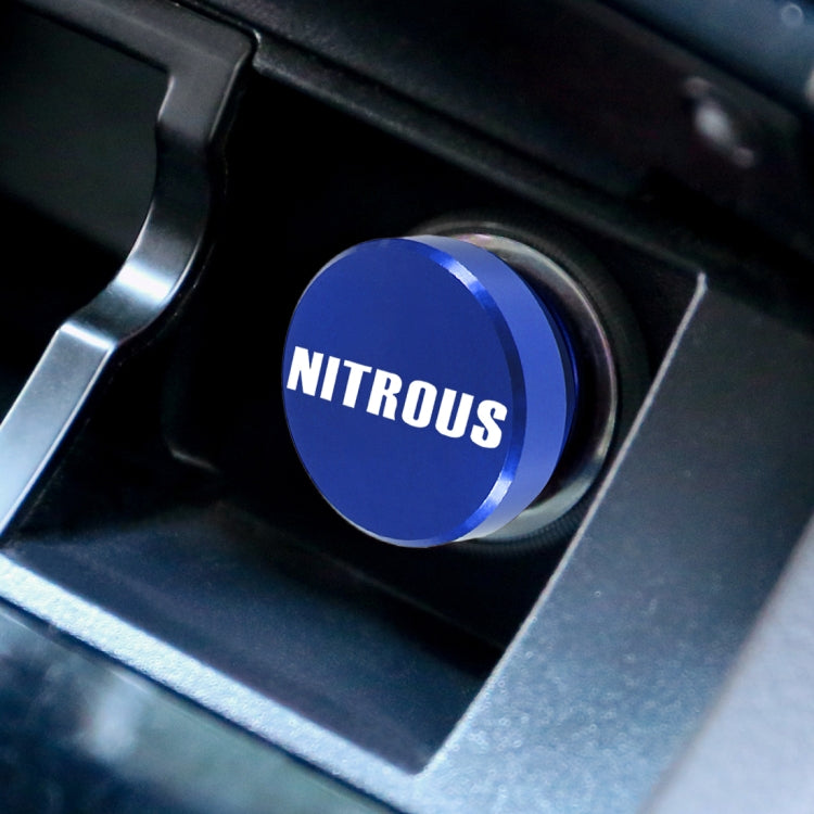 2 PCS Car / Motorcycle NITROUS Letter Metal Cigarette Lighter Dust Cover, NITROUS