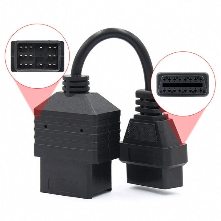 17Pin to 16Pin Car OBD2 Conversion Cable OBDII Diagnostic Adapter Cable for Toyota, For Toyota