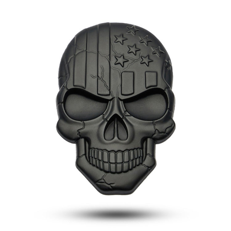 Three-dimensional Devil Skull Metal Plating Car Sticker, Black, Gun Metal, Plating Bronze, Red, Silver