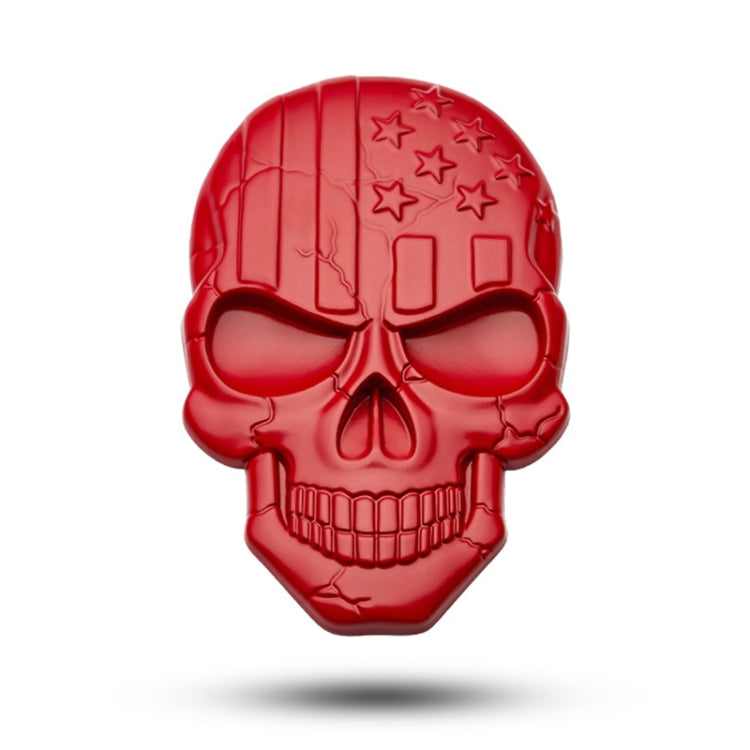 Three-dimensional Devil Skull Metal Plating Car Sticker, Black, Gun Metal, Plating Bronze, Red, Silver