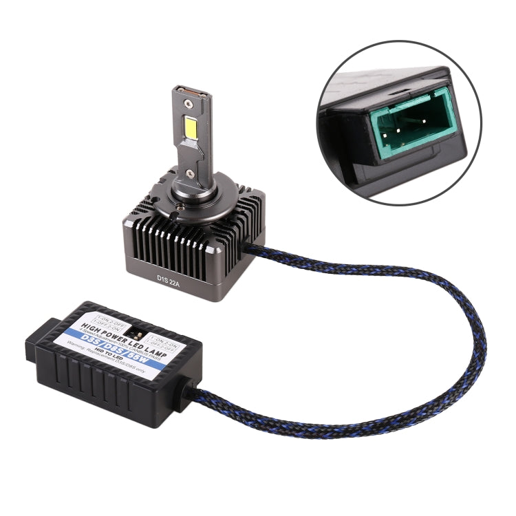 زوج واحد من مصابيح الصابورة عالية الكثافة D3S من سلسلة D للسيارة إلى مصباح أمامي LED DC12V / 35W / 6000K / 5000LM، D3S