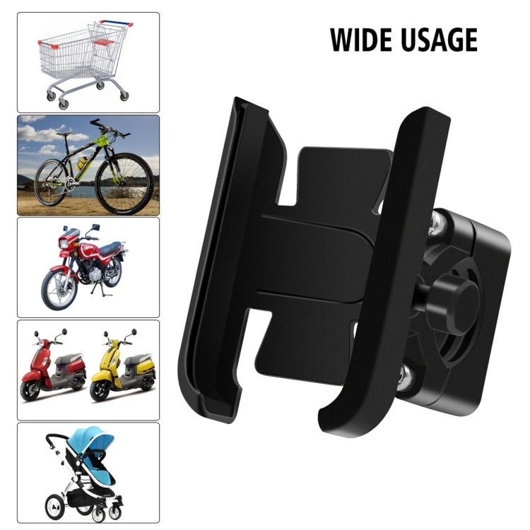 Motorcycle Aluminium Alloy Mobile Phone Holder Bracket, Handlebar Version, Handlebar