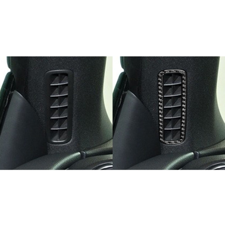 2 PCS / Set Carbon Fiber Car A-pillar Air Outlet Frame Decorative Sticker for Volkswagen Scirocco 2009-2016,Left and Right Drive Universal, A-pillar Air Outlet Frame