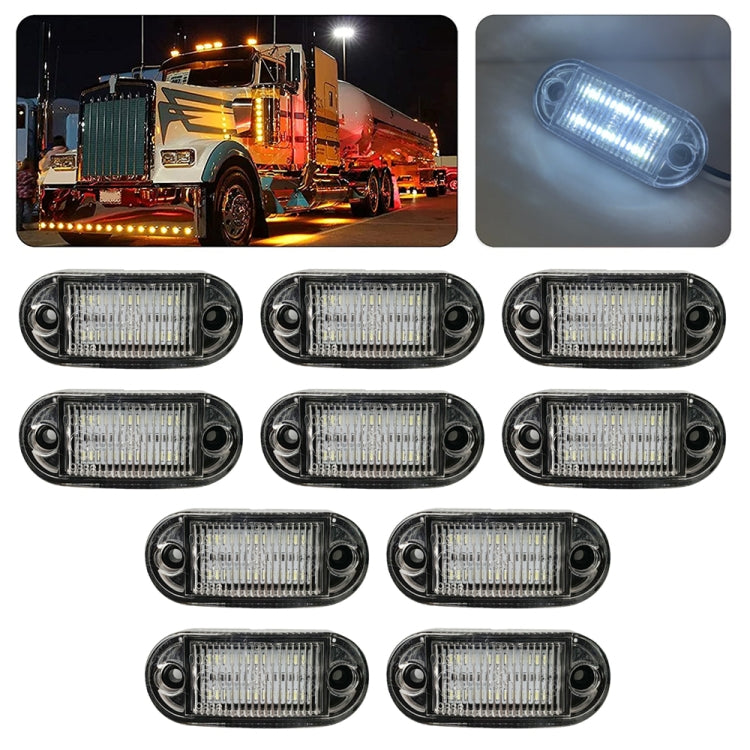 10 PCS MK-019 Car / Truck 6LEDs Side Marker Indicator Lights Bulb Lamp, MK-019 (Yellow Light), MK-019 (Red Light), MK-019 (White Light)