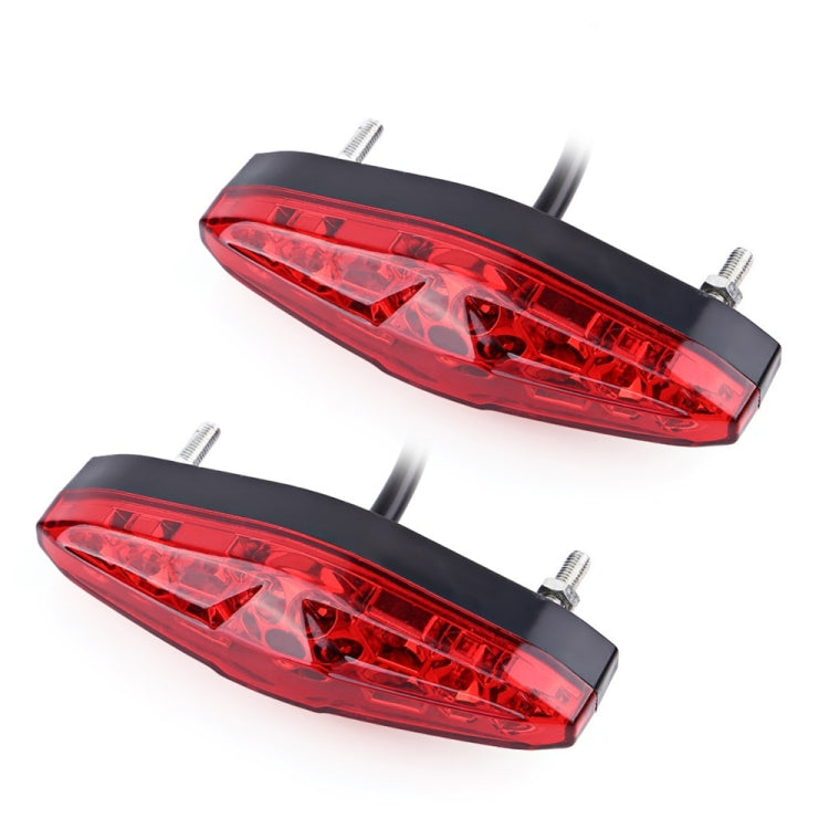 قطعتان من مصباح الفرامل LED للدراجات النارية KC-WD-NEW-3X، مصباح تشغيل، KC-WD-NEW-3X