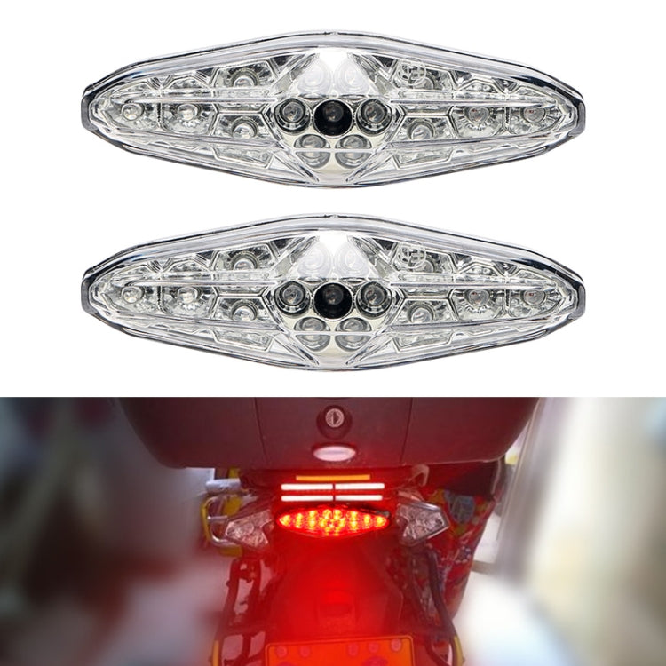 قطعتان من مصباح الفرامل LED للدراجات النارية KC-WD-NEW-3X، مصباح تشغيل، KC-WD-NEW-3X