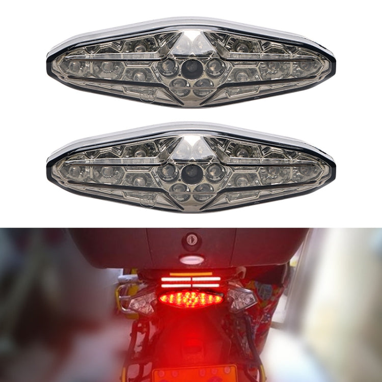 قطعتان من مصباح الفرامل LED للدراجات النارية KC-WD-NEW-3X، مصباح تشغيل، KC-WD-NEW-3X