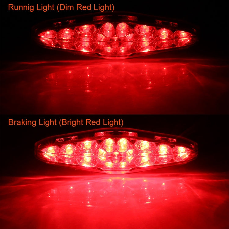 قطعتان من مصباح الفرامل LED للدراجات النارية KC-WD-NEW-3X، مصباح تشغيل، KC-WD-NEW-3X