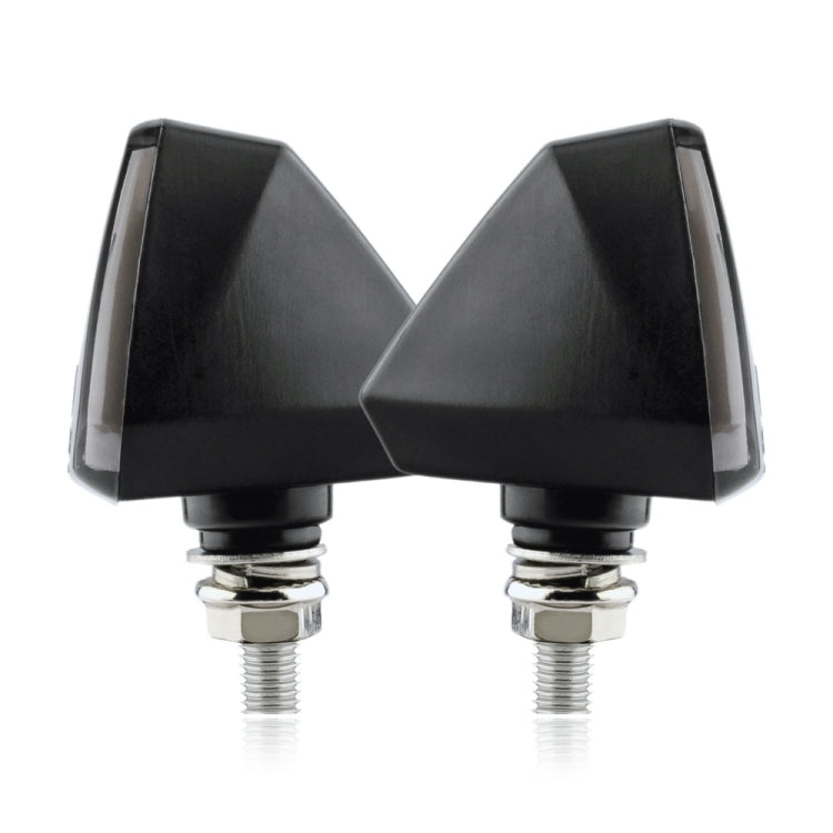 قطعتان KC018A من مصابيح إشارة الانعطاف LED ثنائية اللون على شكل حرف V للدراجة النارية، KC018A
