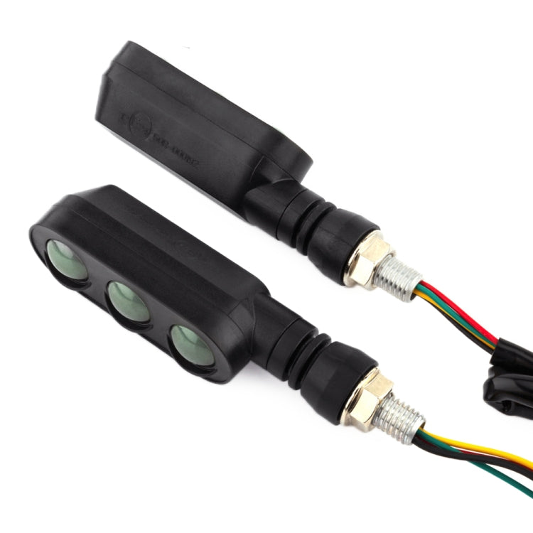 2 PCS KC050 Motorcycle LED Turn Signal Running Brake Light, KC050