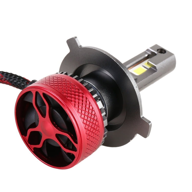1 Pair H4 DC12V 65W 6000K 6500LM LED Car Headlights, H4