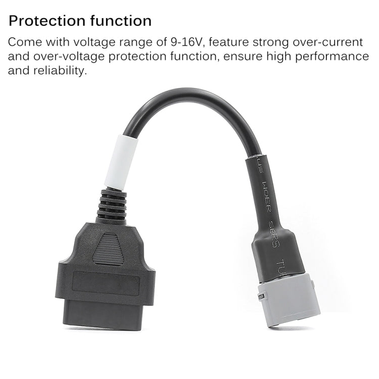 Motorcycle OBD 16PIN Female to 6PIN Connector Cable for Suzuki, For Suzuki
