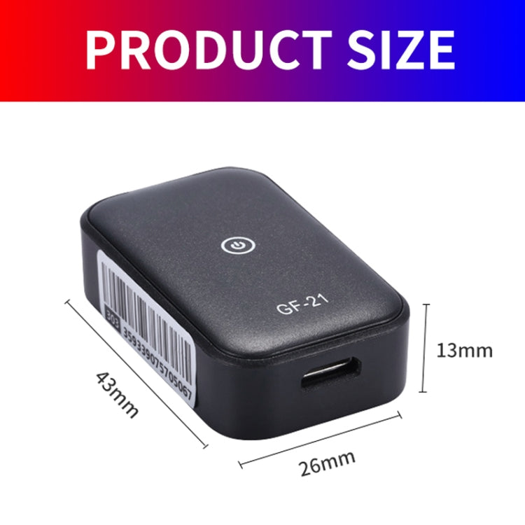 جهاز تتبع GPS للسيارات/الحيوانات الأليفة بتقنية 2G، GPS+LBS+WiFi، GF21