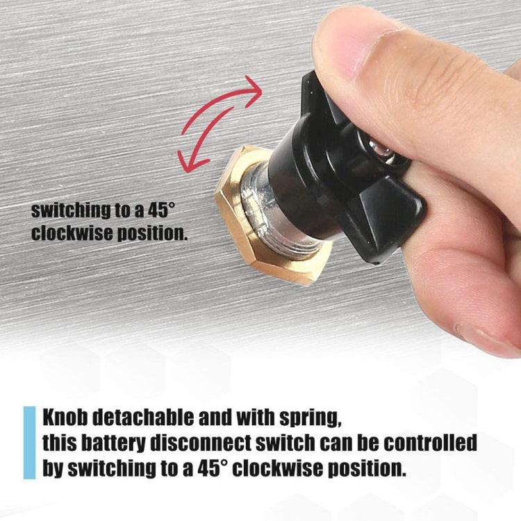 12-24V Car Battery Selector Isolator Disconnect Rotary Switch Cut, 12-24V