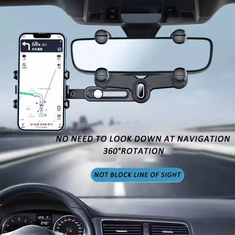 Snap-on Rearview Mirror Car Phone Holder In-Car Navigation Bracket, Snap-on Rearview Mirror Phone Holder
