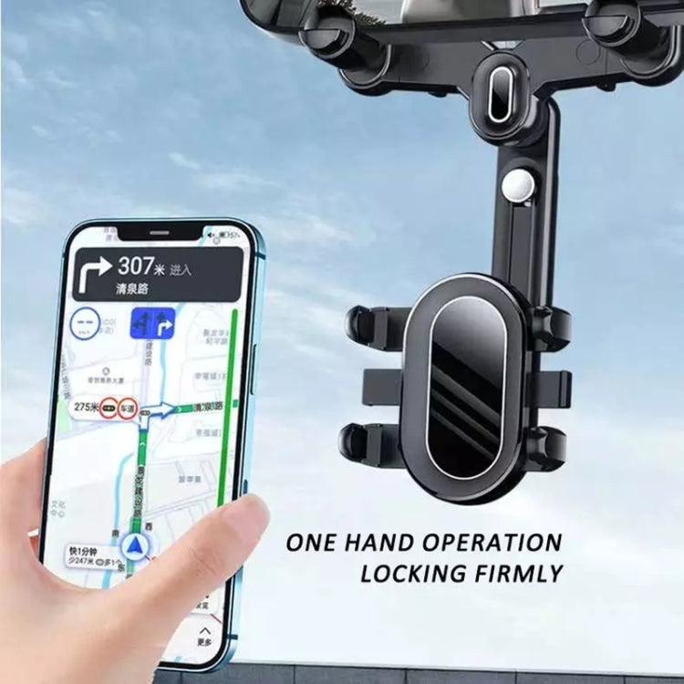 Snap-on Rearview Mirror Car Phone Holder In-Car Navigation Bracket, Snap-on Rearview Mirror Phone Holder