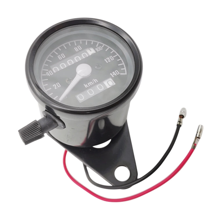 Motorcycle Retro Modified Odometer Speedometer Kilometer, Speedometer Kilometer (Black), Speedometer Kilometer (Silver)