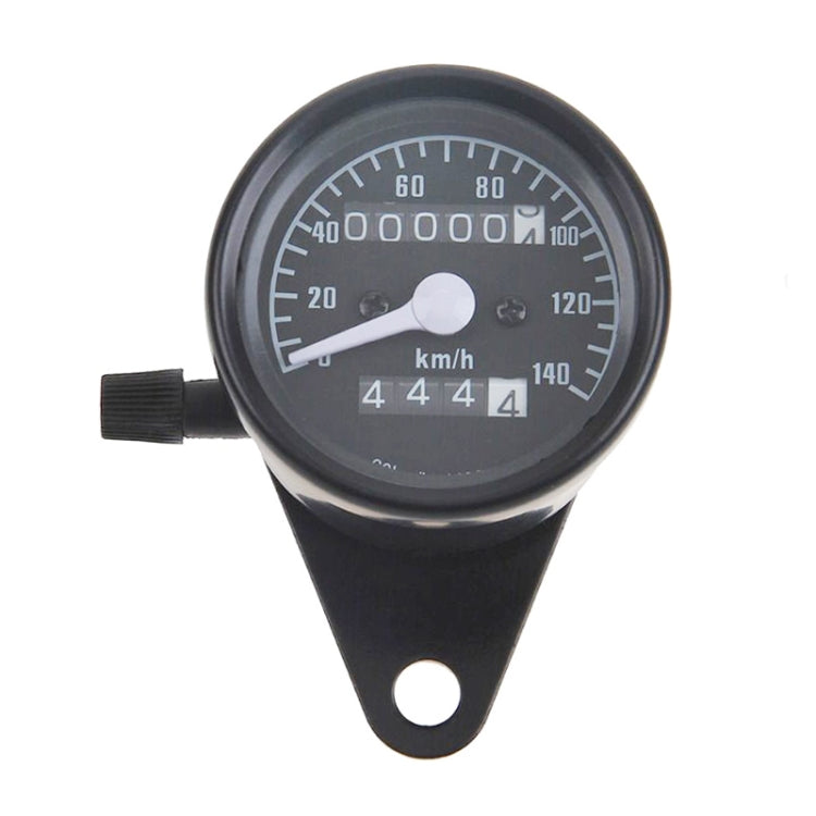 Motorcycle Retro Modified Odometer Speedometer Kilometer, Speedometer Kilometer (Black), Speedometer Kilometer (Silver)