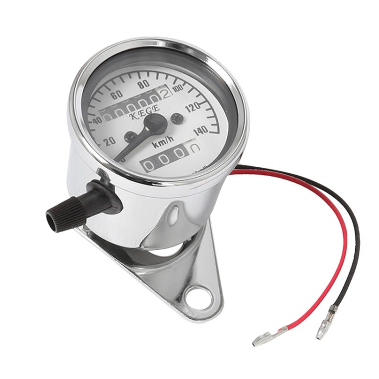 Motorcycle Retro Modified Odometer Speedometer Kilometer, Speedometer Kilometer (Black), Speedometer Kilometer (Silver)