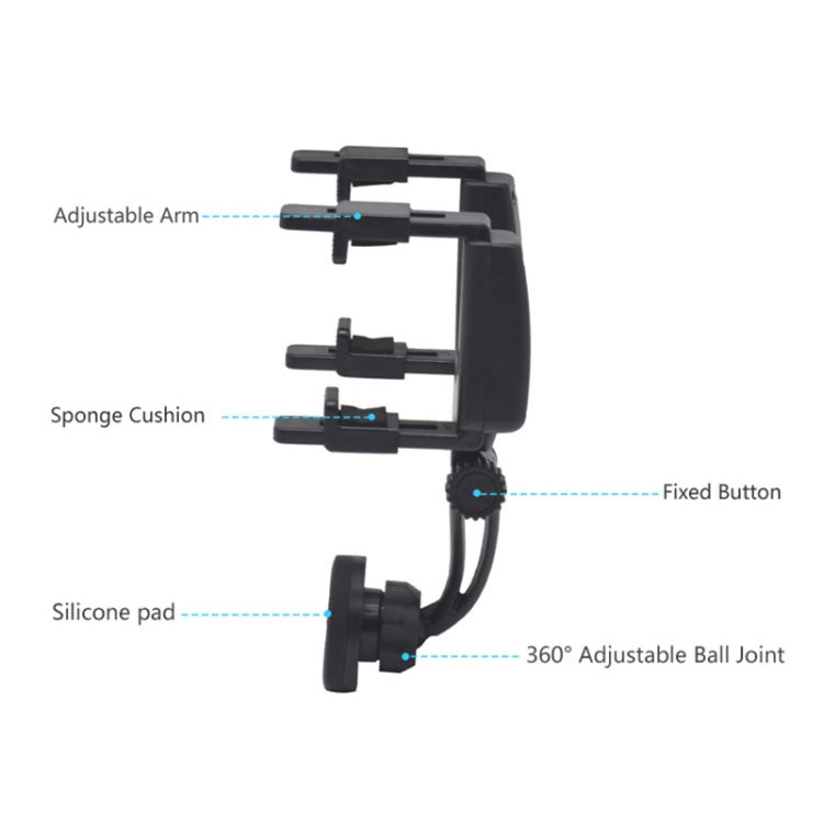 Silicone Magnet Car Rear Mirror Navigation Phone Holder, Silicone