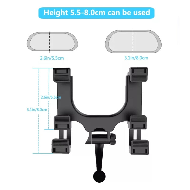 Silicone Magnet Car Rear Mirror Navigation Phone Holder, Silicone