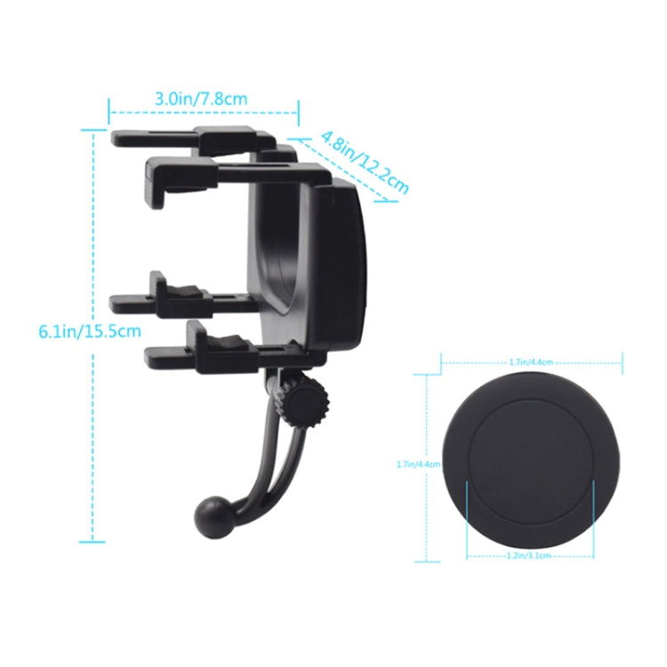 Silicone Magnet Car Rear Mirror Navigation Phone Holder, Silicone
