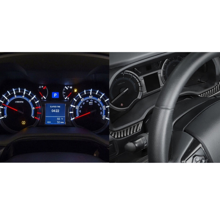 2 PCS / Set Carbon Fiber Car Instrument Both Sides Decorative Sticker for Toyota 4Runner 2010-2020, Instrument Both Sides