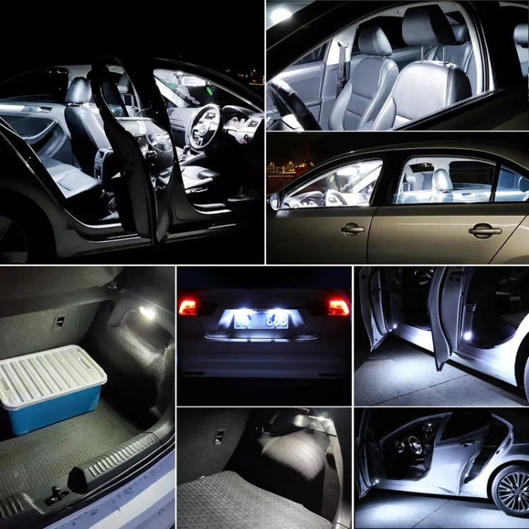 2 قطعة 36 مم IC12V / 2.76 واط / 0.23 أمبير / 300 لومن 3 مصابيح LED SMD مصباح قراءة للسيارة، 36 مم