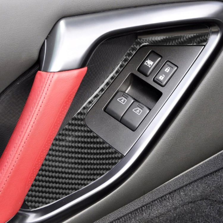 2 PCS Car Carbon Fiber Window Lift Defogger Panel Decorative Sticker for Nissan GTR R35 2008-2016, Left and Right Drive Universal, Window Lift Defogger Panel