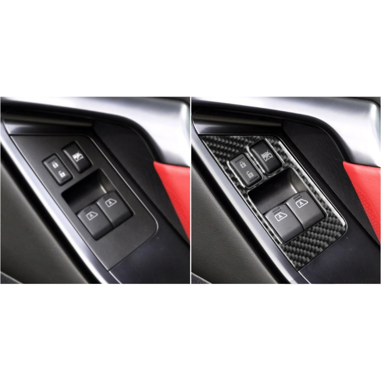 2 PCS Car Carbon Fiber Window Lift Defogger Button Decorative Sticker for Nissan GTR R35 2008-2016, Right Drive, Window Lift Defogger Button, Right Drive