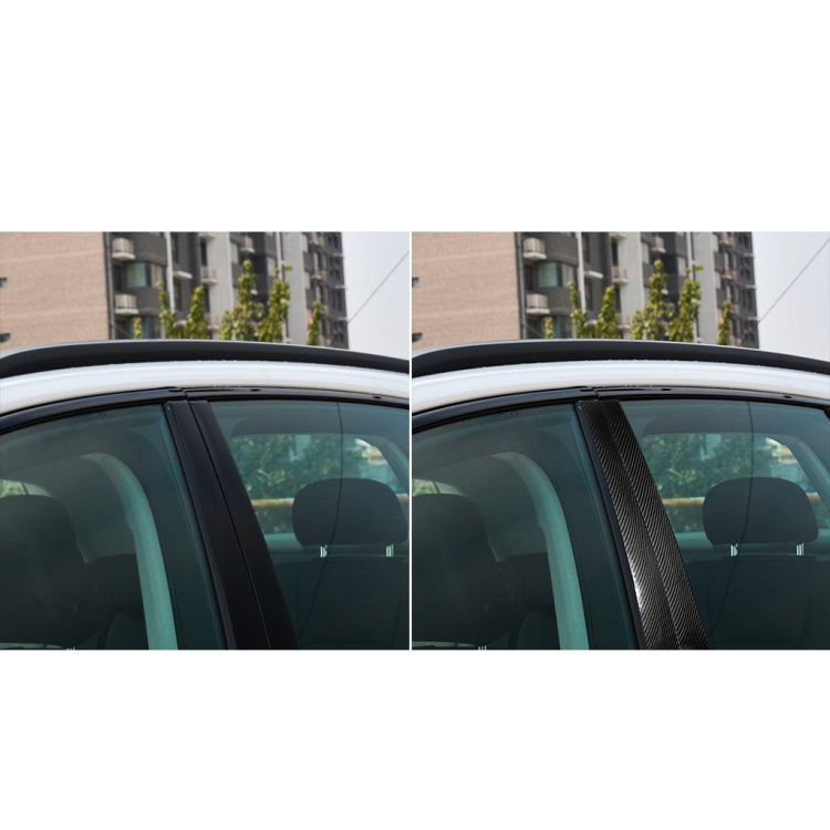 10 in 1 Car Carbon Fiber Center Pillar Decorative Sticker for Audi Q7 / SQ7 4M 2016-2019, Left and Right Drive Universal, For Audi Q7