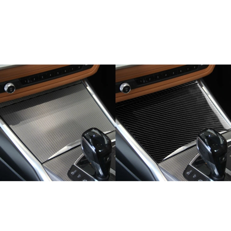 2 in 1 Car Carbon Fiber Water Cup Cover Decorative Sticker for BMW 3 Series G20/G28/325Li/330d/335 2019-2020, Right Drive, Water Cup Cover, Right Drive