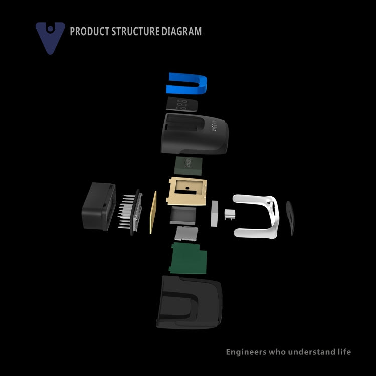 جهاز تشخيص أعطال السيارات Viecar VP003 Mini OBD + USB / Type-C V2.2، أداة تشخيص بلوتوث، VP003