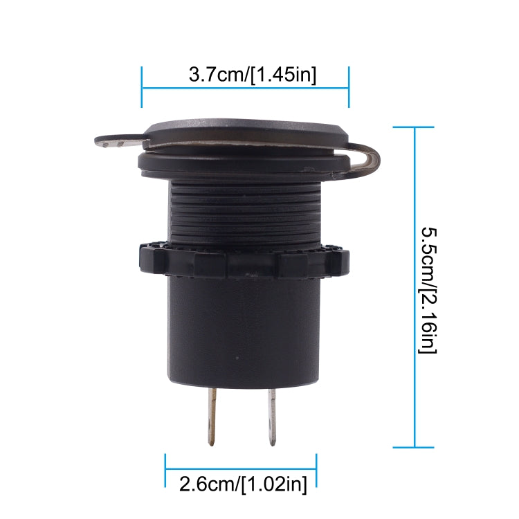 شاحن سيارة عالمي بمنفذ USB واحد ومحول طاقة 2.4 أمبير 5 فولت IP66 مع فولتميتر رقمي LED + أمبير، فولتميتر 2.4 أمبير + أمبير (ضوء أزرق)، فولتميتر 2.4 أمبير + أمبير (ضوء أخضر)، فولتميتر 2.4 أمبير + أمبير (ضوء أحمر)