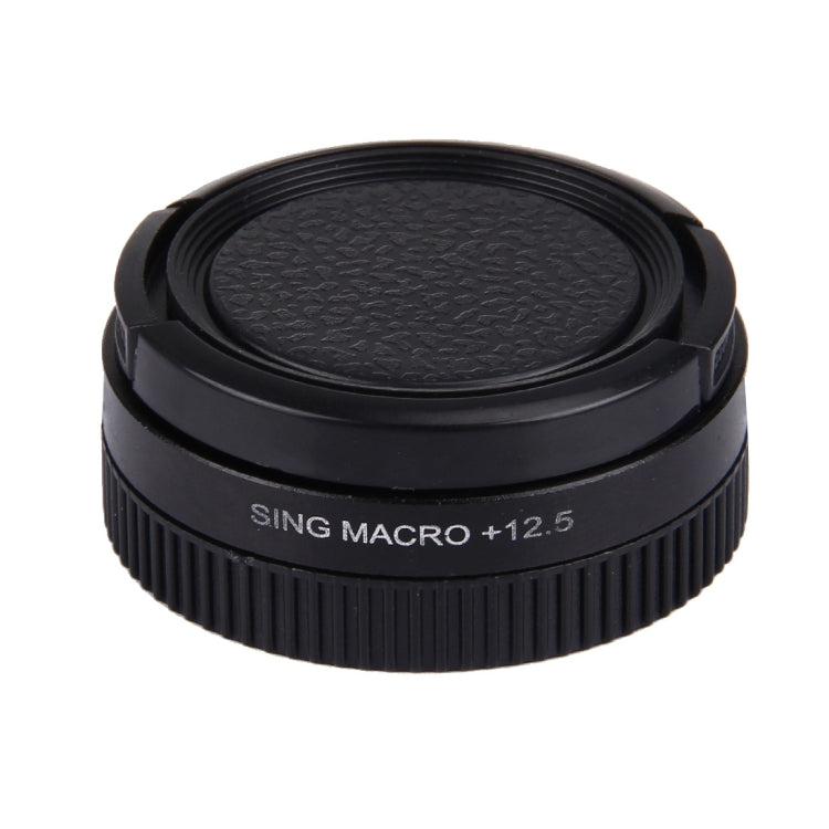 JUNESTAR Proffesional 37mm 12.5X Macro Lens Filter + Lens Protective Cap for GoPro & Xiaomi Xiaoyi Yi Sport Action Camera, 12.5X Macro Lens