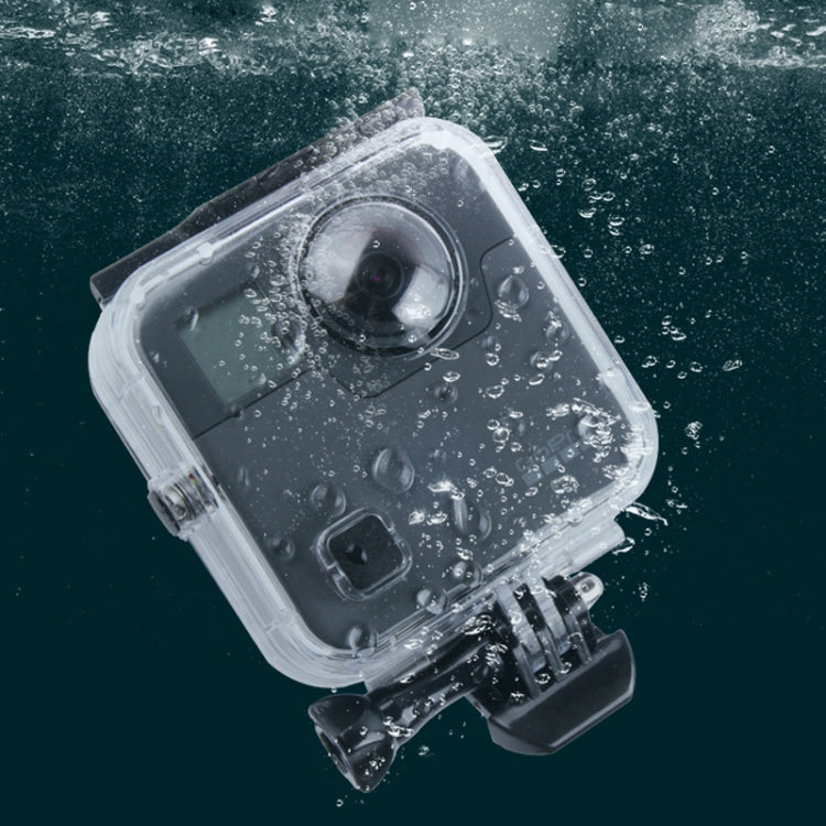 40m Waterproof Housing Protective Case for GoPro Fusion, with Buckle Basic Mount & Screw & Wrench, For GoPro Fusion