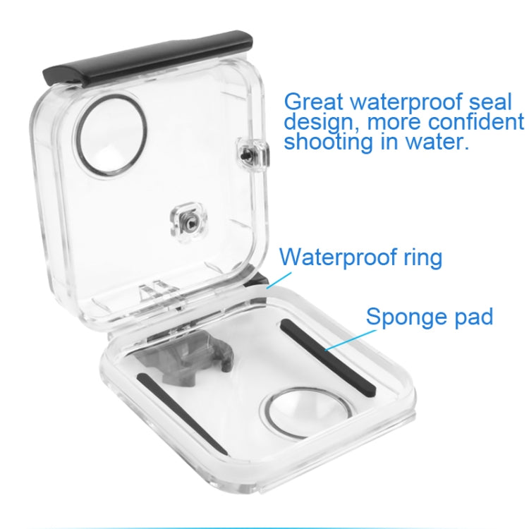 40m Waterproof Housing Protective Case for GoPro Fusion, with Buckle Basic Mount & Screw & Wrench, For GoPro Fusion
