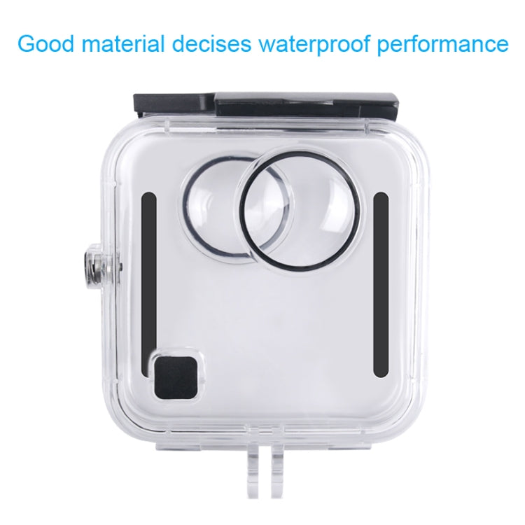 40m Waterproof Housing Protective Case for GoPro Fusion, with Buckle Basic Mount & Screw & Wrench, For GoPro Fusion
