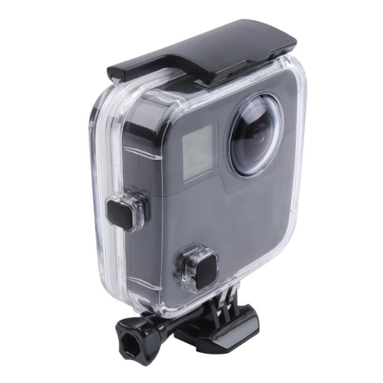 40m Waterproof Housing Protective Case for GoPro Fusion, with Buckle Basic Mount & Screw & Wrench, For GoPro Fusion